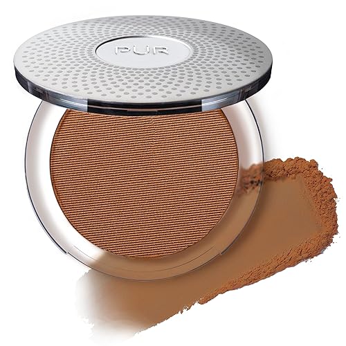 PUR Beauty 4-in-1 Pressed Mineral Makeup Powder Foundation with SPF 15 - Concealer & Finishing Compact Pressed Powder for Face - Buildable Medium