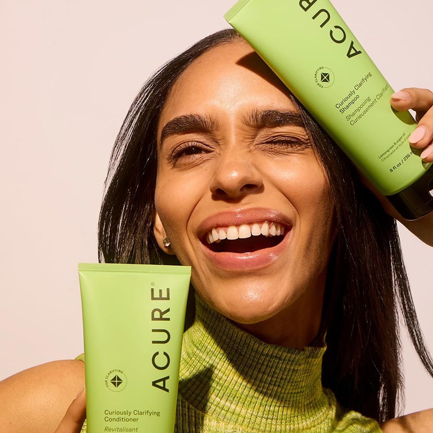 Acure Curiously Clarifying Conditioner - Hair Conditioner for Women & Men with Oily Hair & Residue, Lightweight Hair Care for Curly, Straight, Thick
