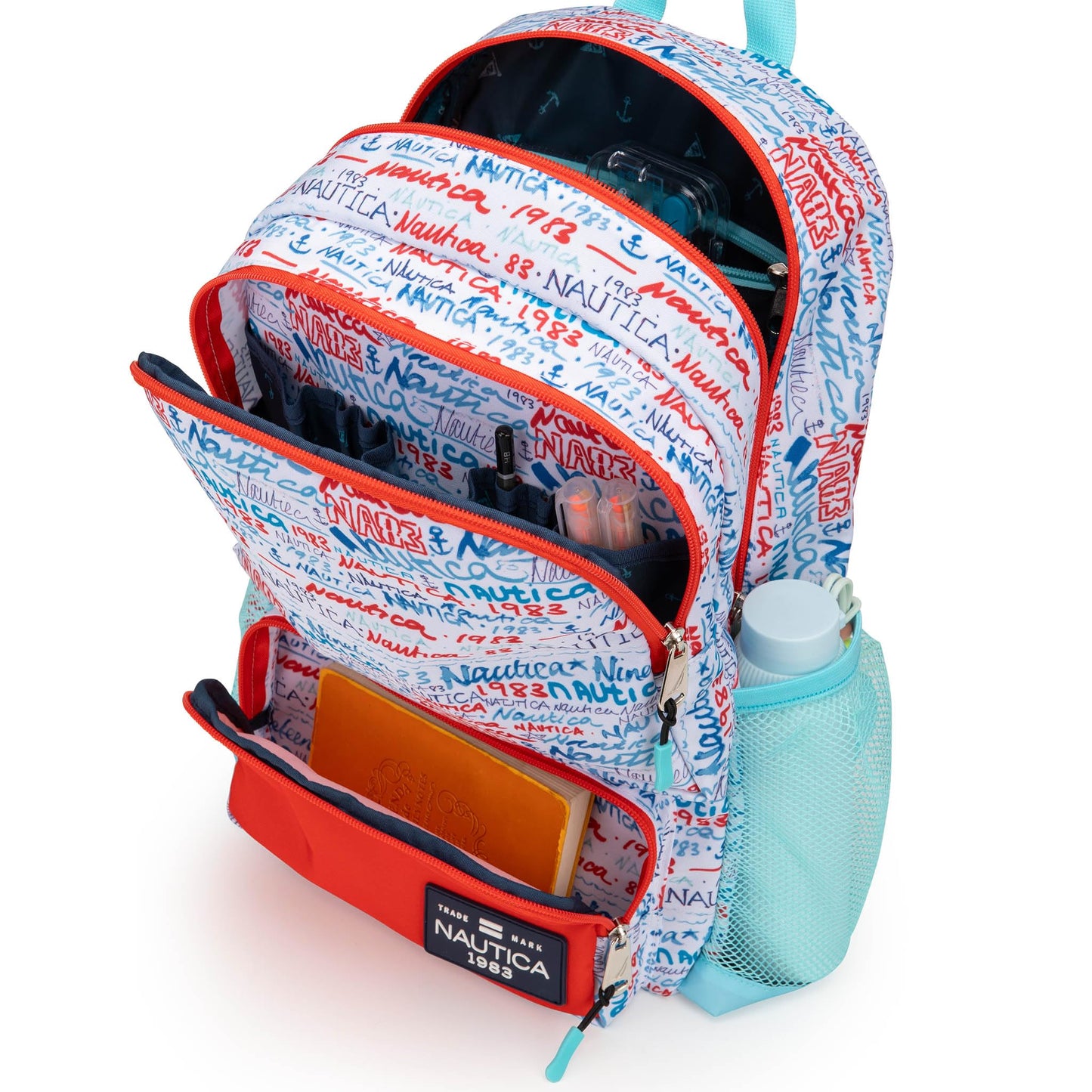 Nautica Backpack for Kids | Kindergarten, Elementary Children Backpack | 16" Tall | Graffiti