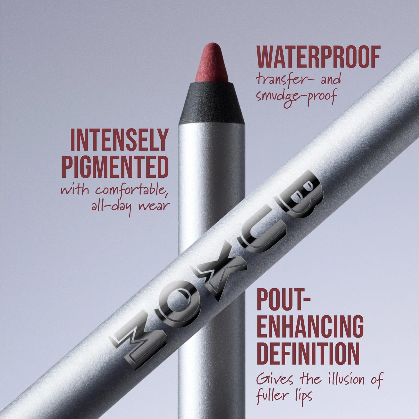 Buxom Power Line Pout Sculpt Lip Pencil, Bold Waterproof Matte Lip Liner Pencil for Precise, Full-Coverage Definition, Fine Line
