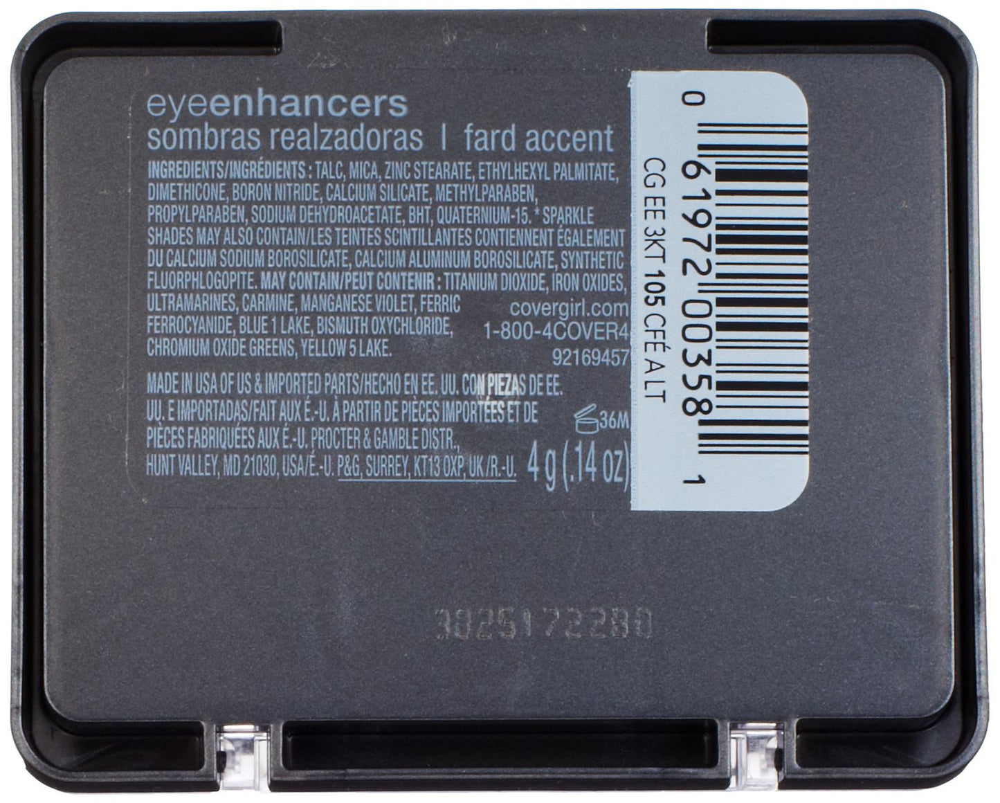 CoverGirl Eye Enhancers 3 Kit Shadow, Cafe Au Lait 105, 0.14-Ounce Packages (Pack of 3)