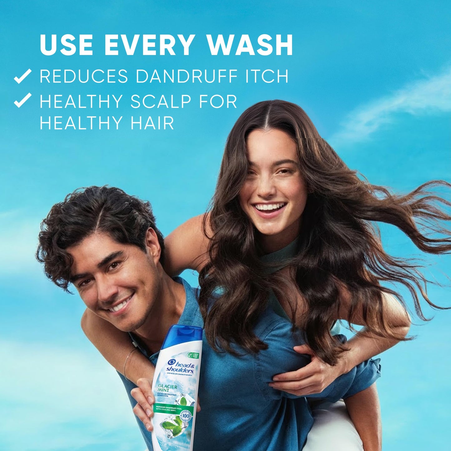 Head & Shoulders Anti-Dandruff Glacier Mint Shampoo, 12.5oz, Cooling, Itch Relief Dandruff Shampoo Beauty and Personal Care Head & Shoulders
