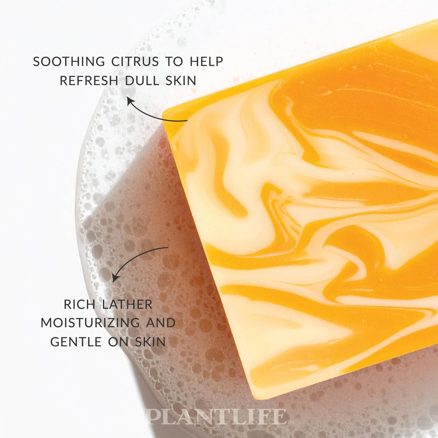 Plantlife Vanilla Orange Bar Soap - Moisturizing and Soothing Soap for Your Skin - Hand Crafted Using Plant-Based Ingredients - Made in California 4oz