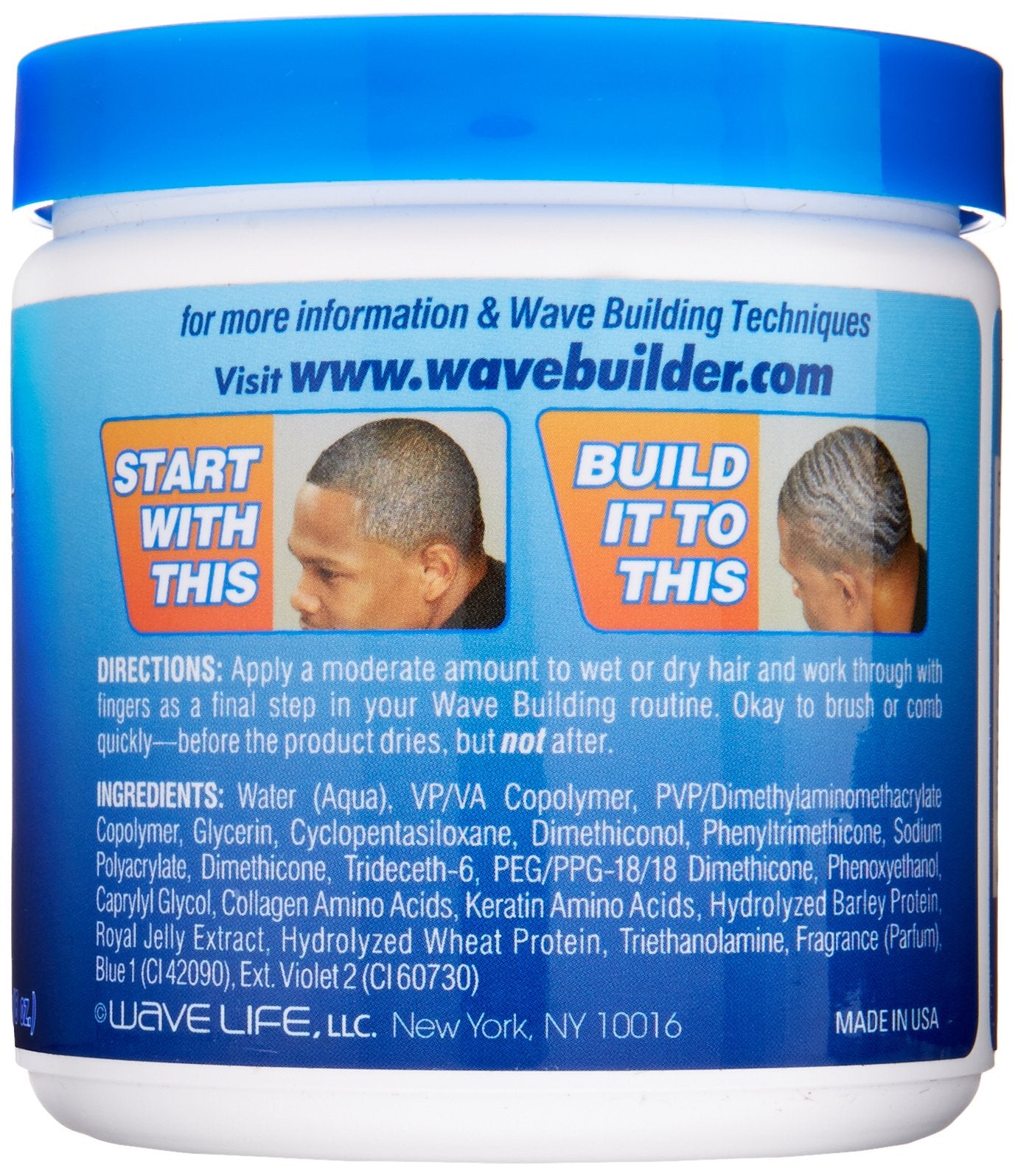 Wavebuilder Spinand Waves Holding Crème, 8 Ounce