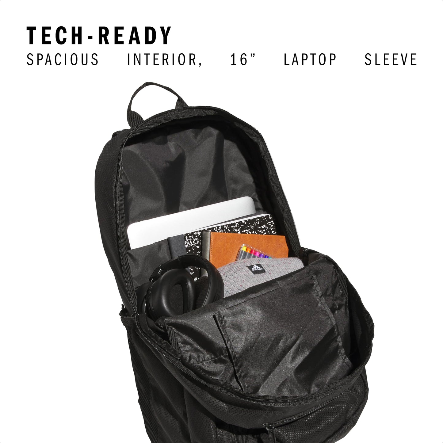 adidas Excel Backpack for Men & Women - Durable Large Athletic Laptop Bag