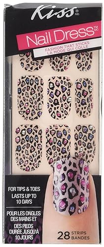 Kiss Nail Dress for Tips & Toes Strips - 28 CT