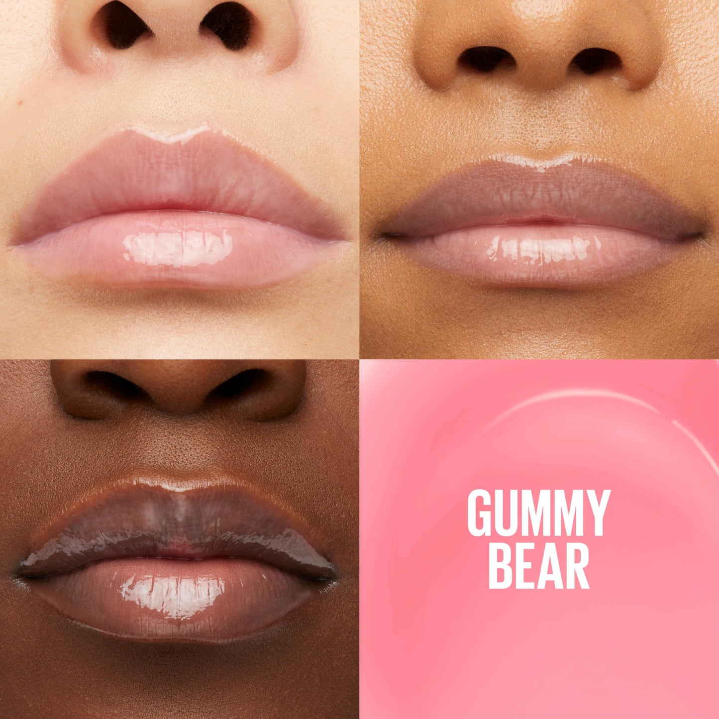 Maybelline New York Lifter Gloss Hydrating Lip Gloss with Hyaluronic Acid, Gummy Bear, Sheer Light Pink, 1 Count
