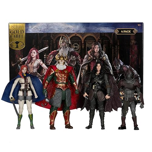 McFarlane Toys - The Lord of Rings: The War of The Rohirrim 4in Action Figure Gold Label 4 Pack