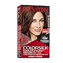 Revlon Colorsilk Beautiful Color Permanent Hair Color, Long-Lasting High-Definition Color, Shine & Silky Softness with 100% Gray Coverage, Ammonia