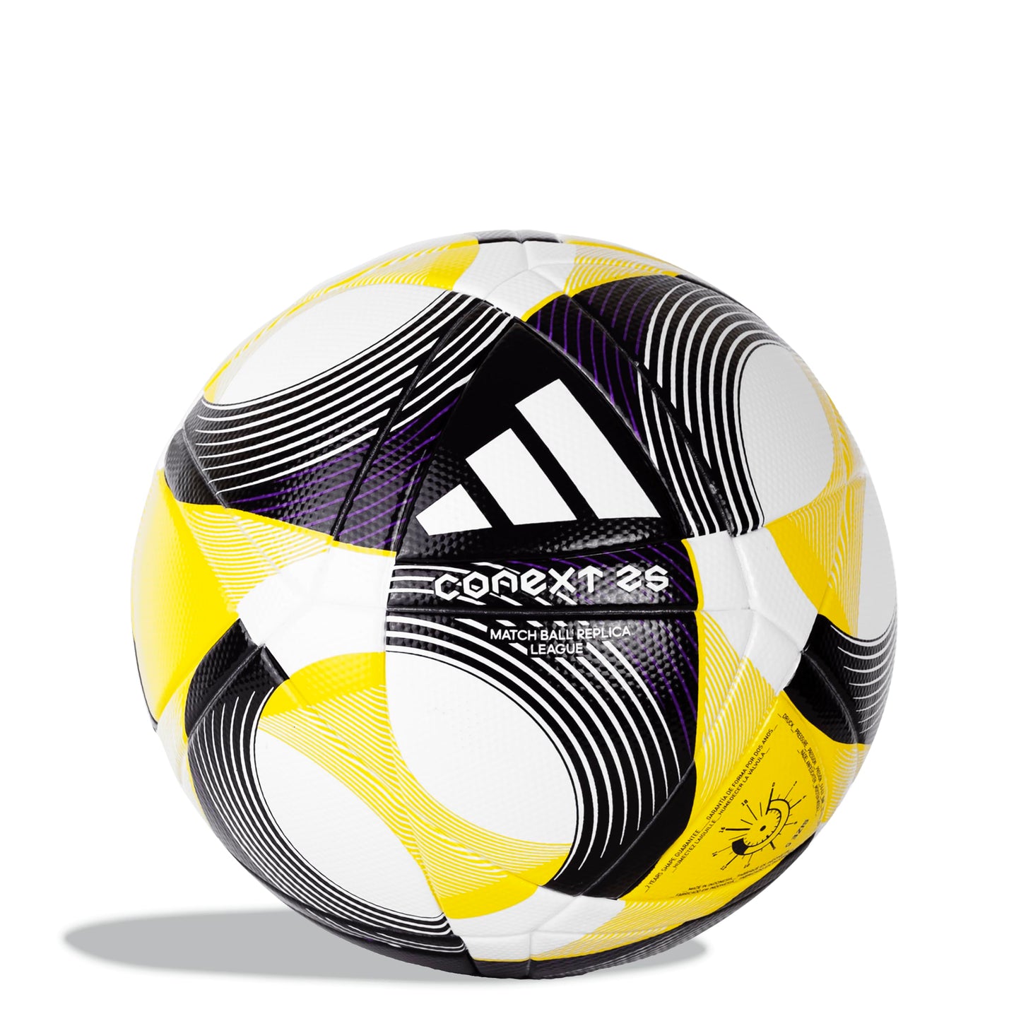Adidas Unisex-Adult CoNext25 League Soccer Ball, White/Yellow/Pantone, 5