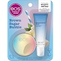 eos Flavor Lab Secret Menu Gift Set - Brown Sugar Boba Lip Scrub Exfoliator & 24H Moisture Super Balm, Limited-Edition Lip Treatment, Nourishing
