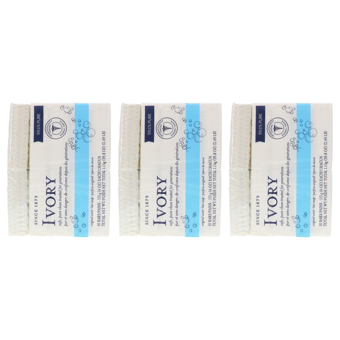 Ivory Soap, Original 4 oz Bars 10 ea (Pack of 3) Beauty & Personal Care Ivory