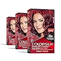 Revlon Colorsilk Beautiful Color Permanent Hair Color, (OLD VERSION) 48 Burgundy (Pack of 3)