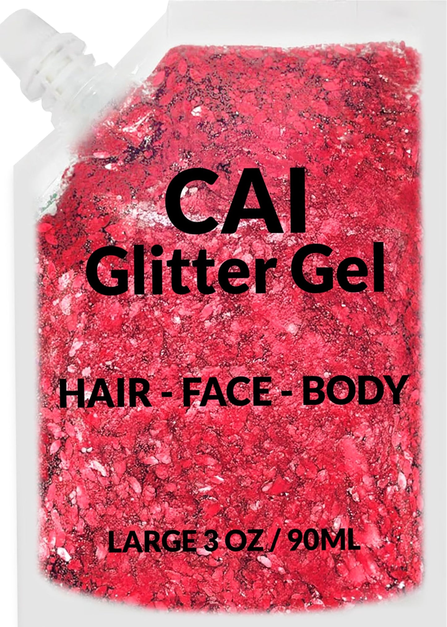 Face, Body & Hair Glitter Gel - Halloween Glitter for Kids and Women - 3 Oz Cosmetic-Grade Gel w/Moon & Stars for Festivals & Halloween Party, Easy