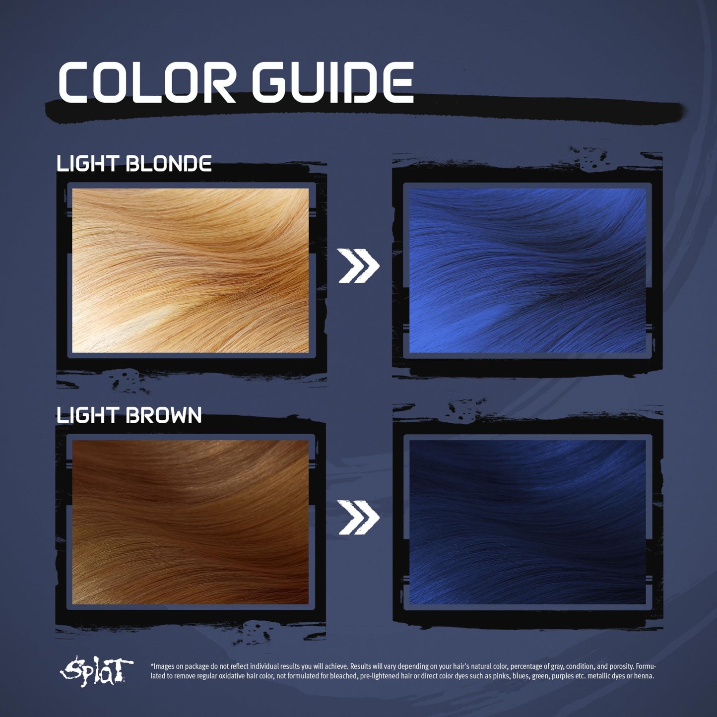 Splat Midnight Azure Semi-Permanent Hair Color Kit No Bleach, Vegan, Cruelty Free