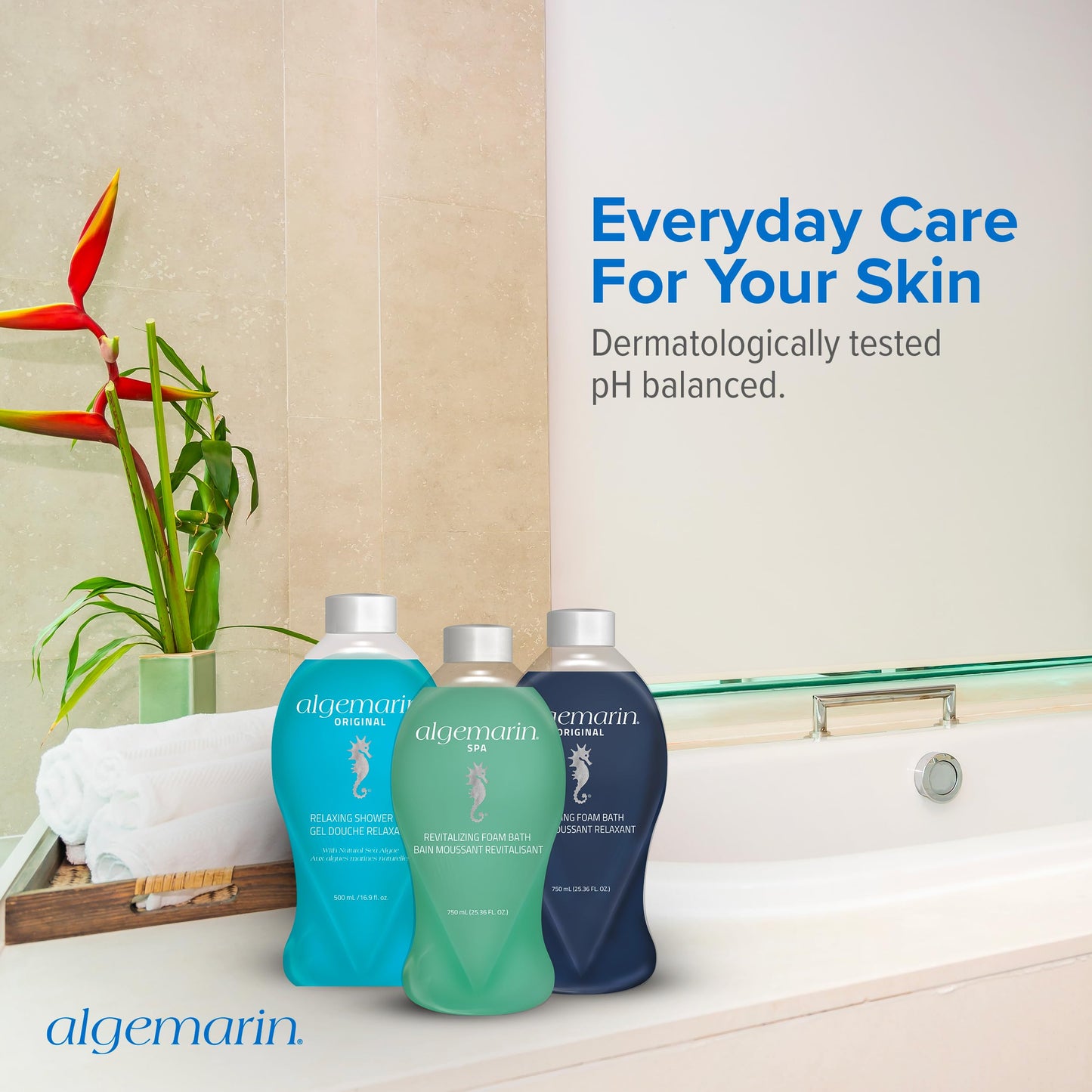 Algemarin Spa Scent Foam Bath - European Sea Aromatherapy (1-Pack, 750 ml)