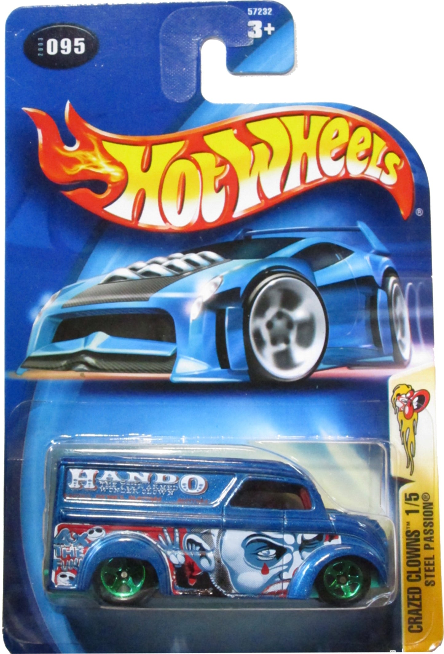 Crazed Clowns Series #1 Steel Passion Dairy Delivery #2003-95 1:64 Scale Collectible Die Cast Car Mattel Hot Wheels