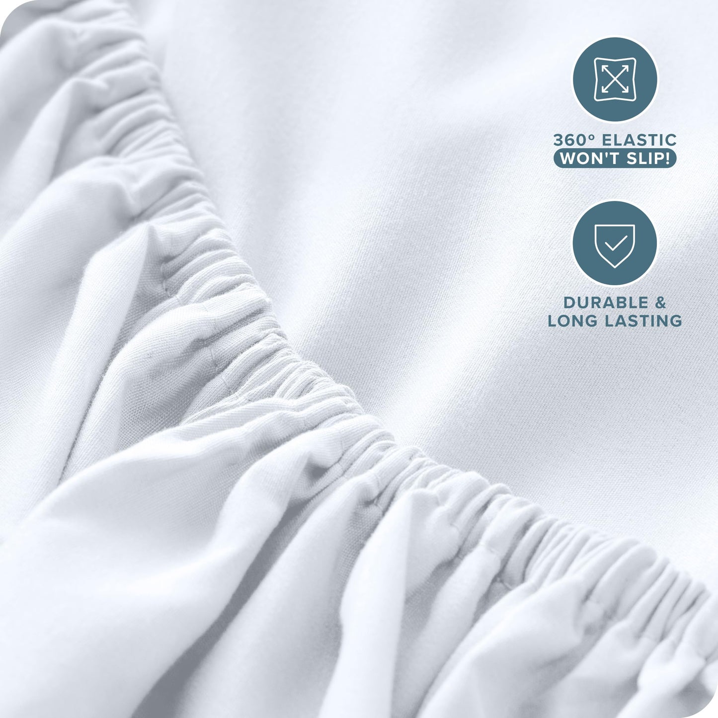 Bare Home King Fitted Sheet - Extra Deep Pocket Fitted Sheet - Premium 1800 Microfiber - Ultra-Soft Wrinkle Free - King Deep Pocket Bottom Sheets