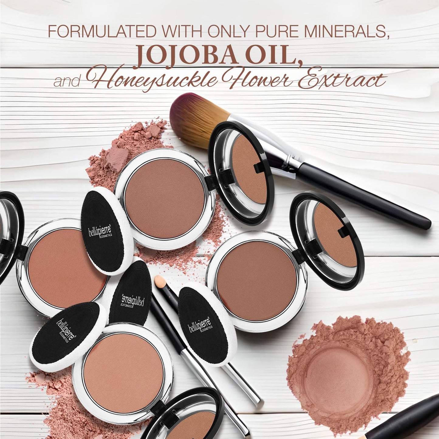 bellapierre Compact Mineral Blush | Warm Dewy Glow | Non-Toxic and Paraben Free | Suitable for All Skin Types | Compact Case - 0.35-Ounce - Autumn