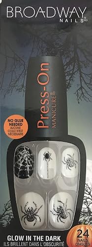 Broadway Nails Press-On Manicure Glow in the Dark Bogeyman Beauty & Personal Care BROADWAY NAILS