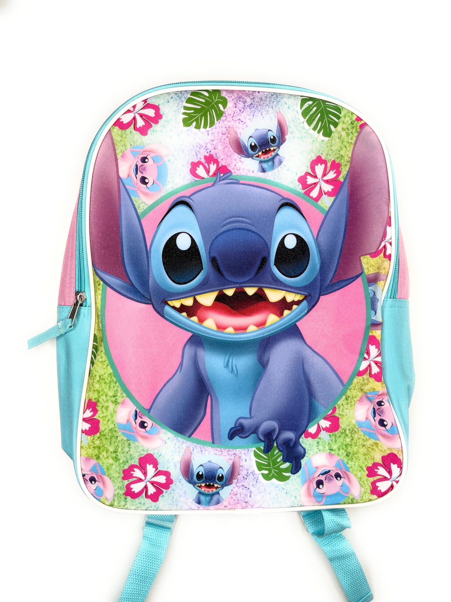 Disney Stitch Stitch And Angel 16 Inches Backpack