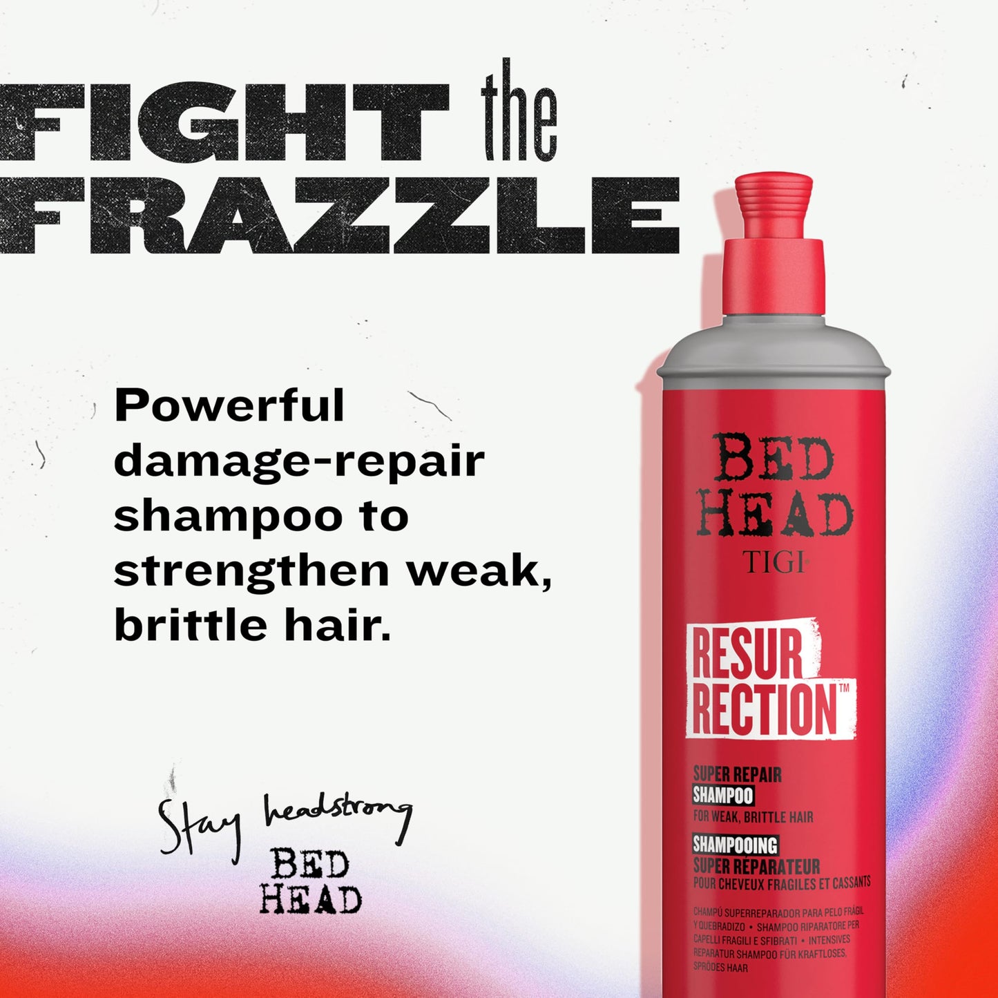 TIGI Bed Head RESURRECTION REPAIR SHAMPOO FOR DAMAGED HAIR 13.53 fl oz