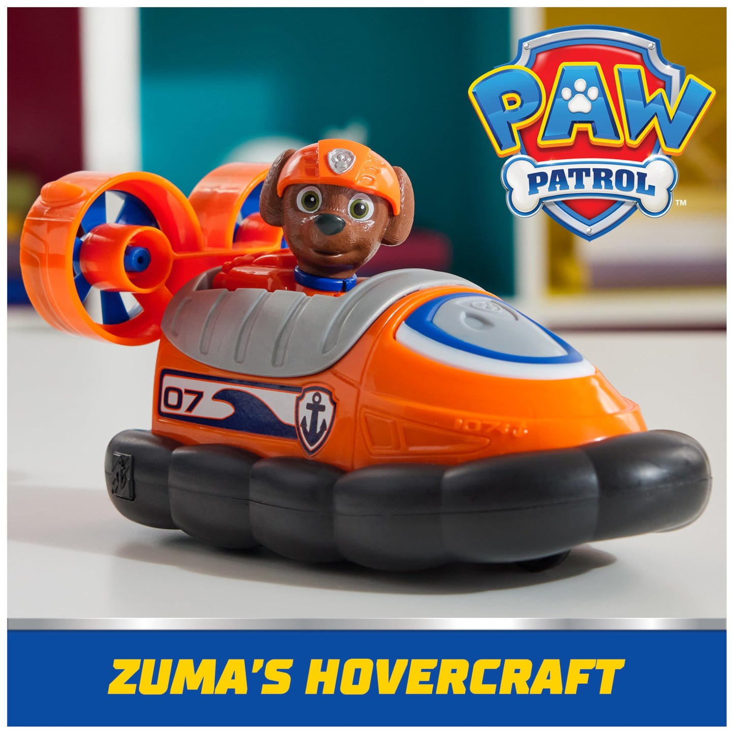PAW Patrol, Zuma’s Hovercraft, Toy Vehicle with Collectible Action Figure, Sustainably Minded Kids Toys for Boys & Girls Ages 3 and Up