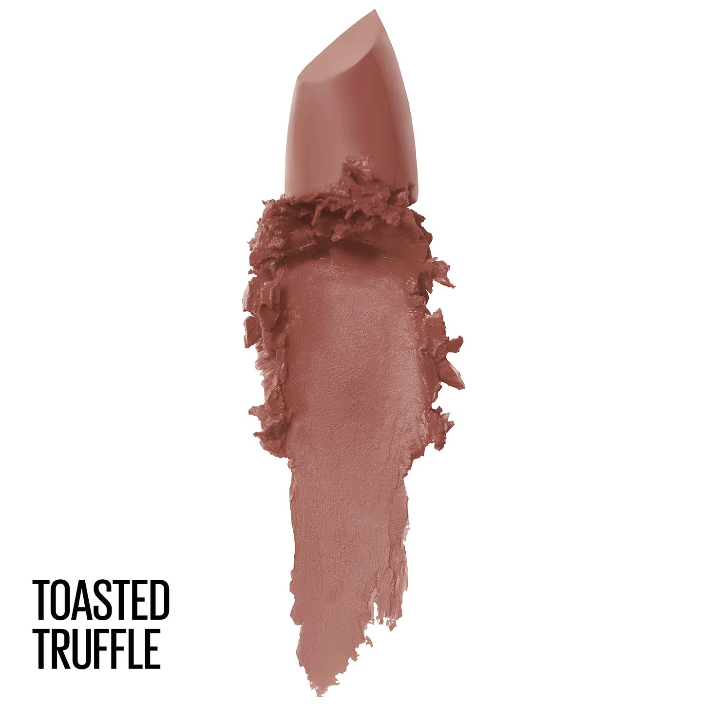 Maybelline Color Sensational Lipstick, Lip Makeup, Matte Finish, Hydrating Lipstick, Nude, Pink, Red, Plum Lip Color, Toasted Truffle, 0.15 oz;