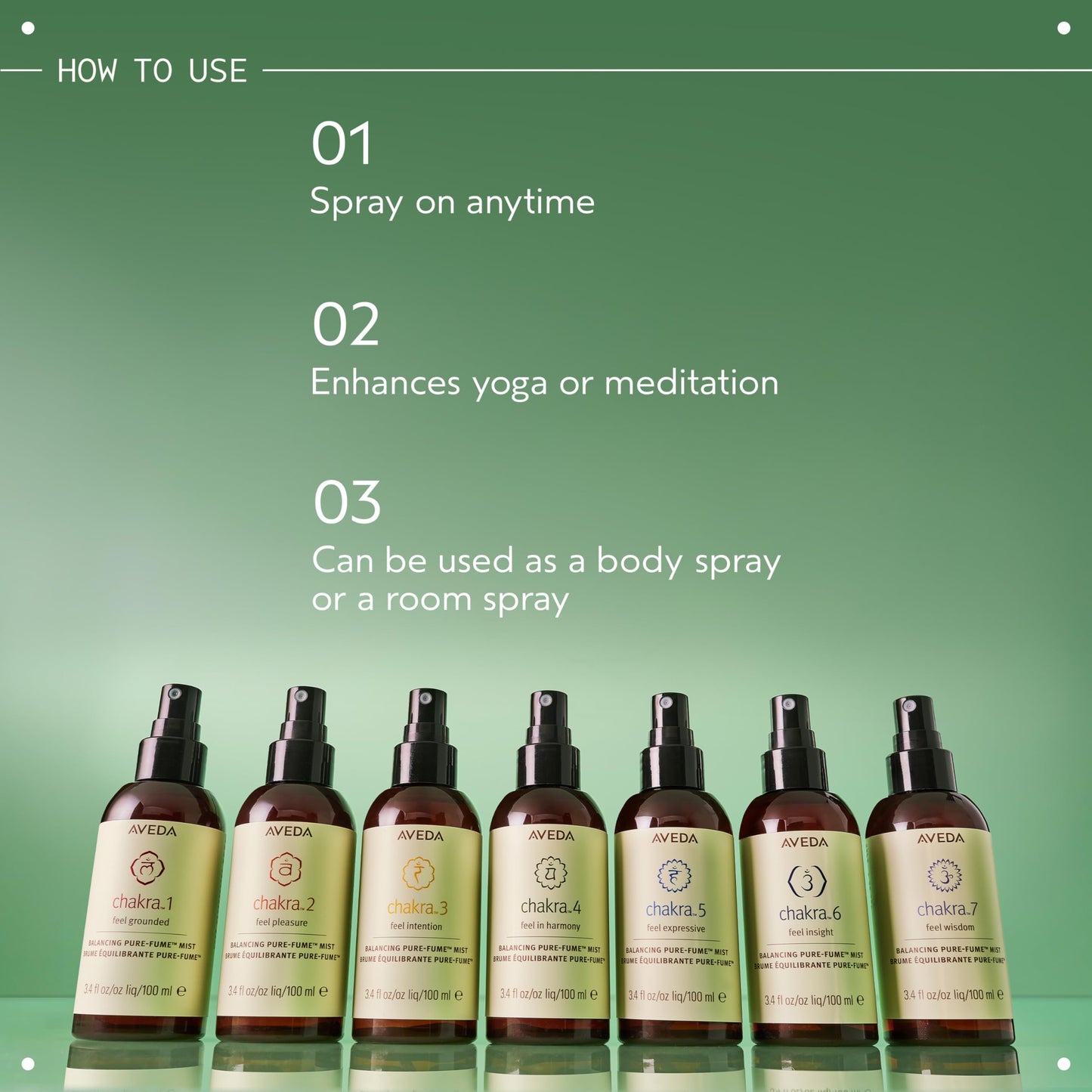 Aveda Chakra 2 Balancing Pure-Fume Mist: Balanced | Body & Room Spray | Balances Pleasure Chakra | With Sandalwood, Certified Organic Orange