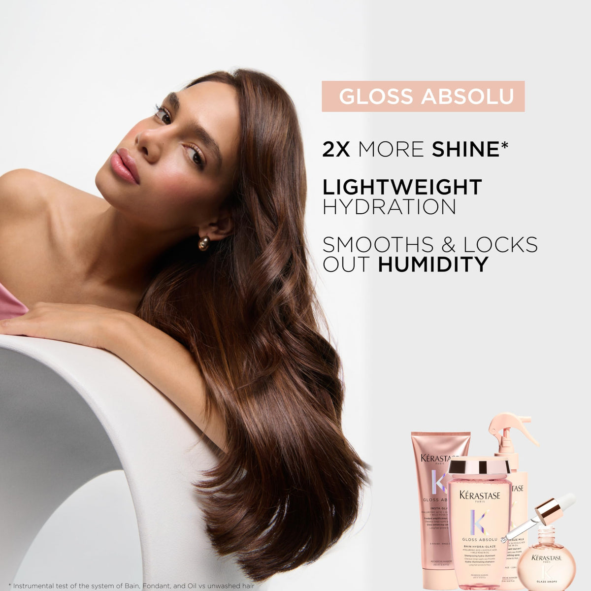 Kerastase Gloss Absolu Glaze Drops Anti-Frizz Hair Oil - Adds gloss and shine, nourishes and hydrates hair, with Hyaluronic Acid and Glycolic Acid Beauty and Personal Care KÉRASTASE