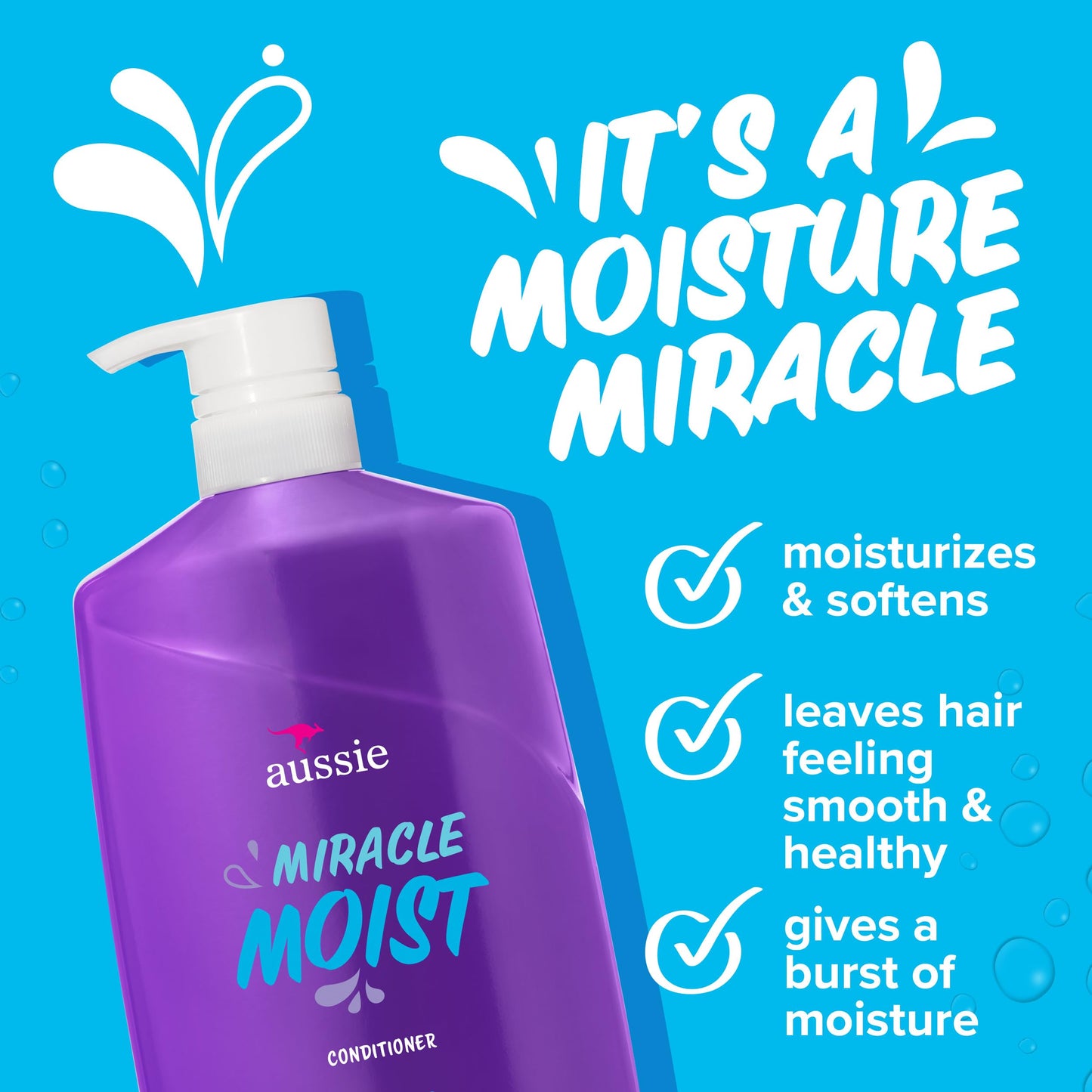 Aussie Miracle Moist with Avocado & Jojoba Oil, Paraben Free Conditioner, 26.2 fl oz Beauty and Personal Care Aussie