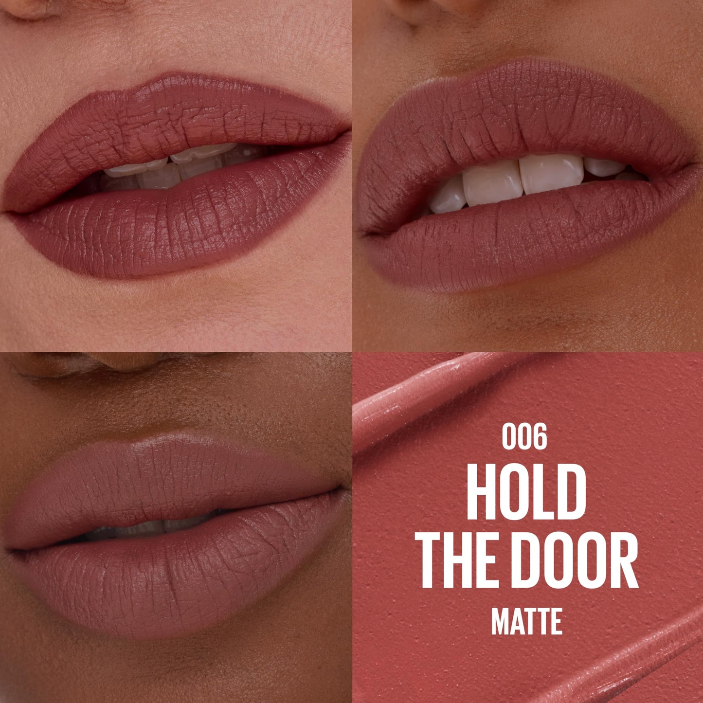 MAYBELLINE Serum Lipstick, Hydrating Lip Makeup with 8HRs of Lip Plumping Moisture with Hyaluronic Acid + Oil Blend, Hold The Door (Midtone Mauve