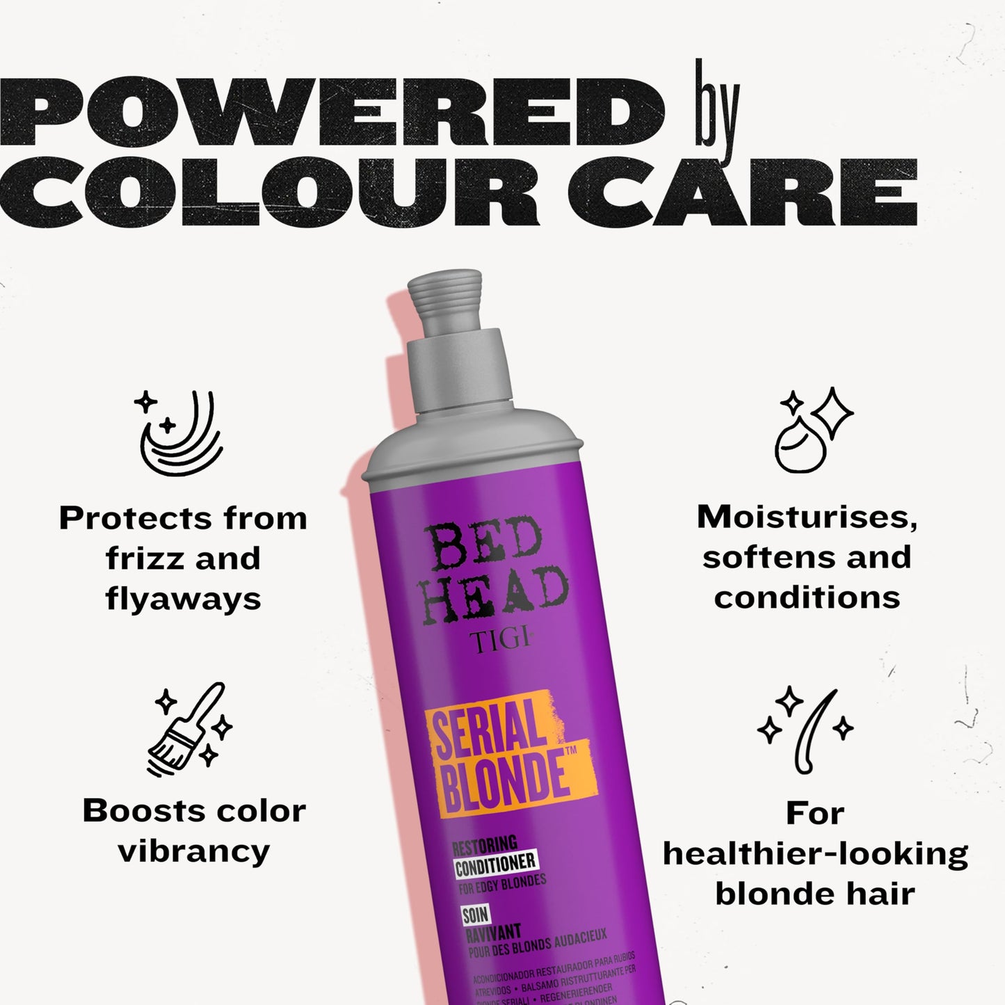 TIGI Bed Head Serial Blonde Restoring Conditioner for Damaged Blonde Hair, Hydrolyzed Keratin, 13.53 fl oz
