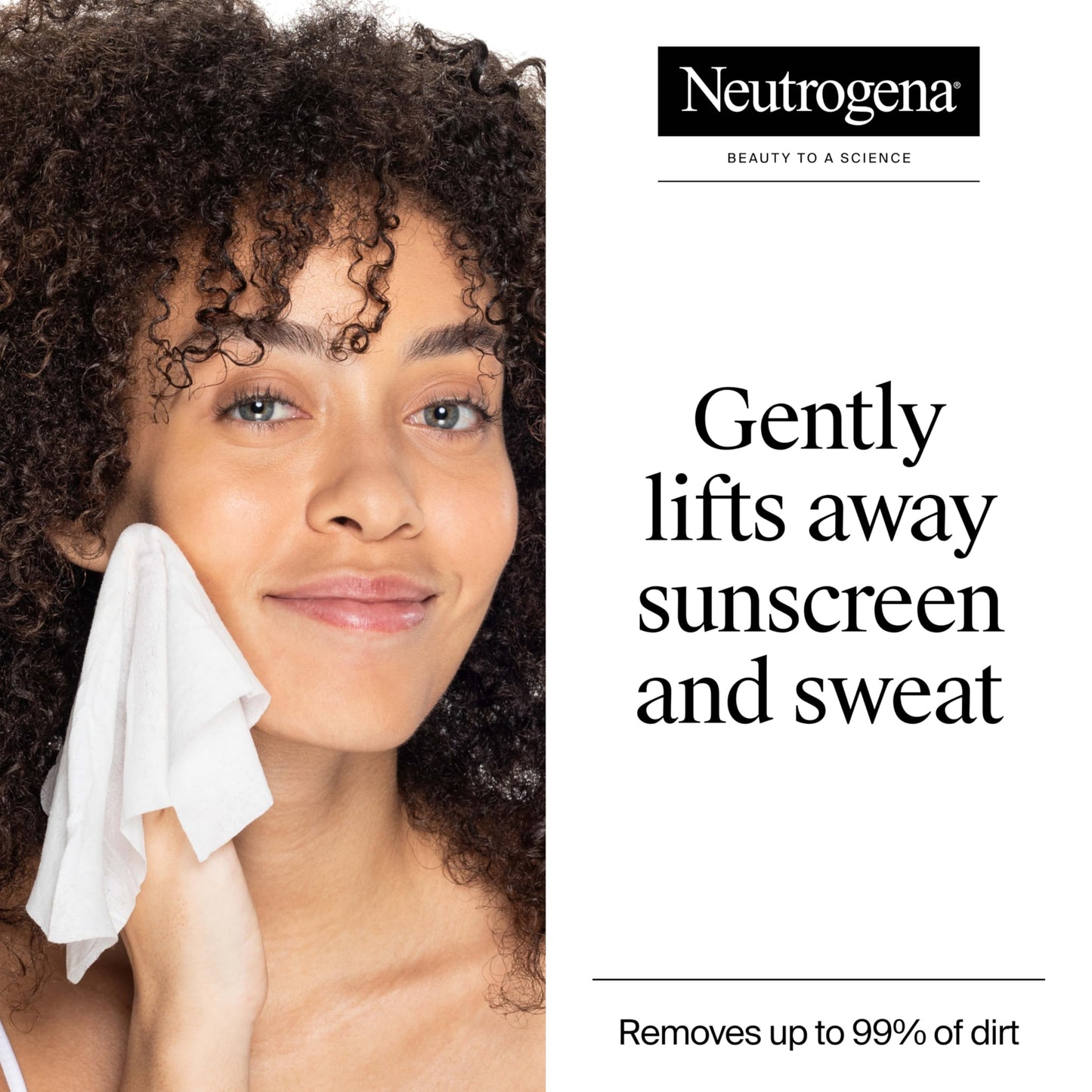 Neutrogena Gentle Facial Cleansing Wipes, Ultra-Soft Micellar Cleansing Wipes for Effortless Cleansing Made Gentle, Fragrance Free Face Wipes