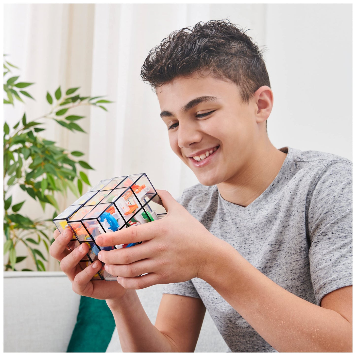Rubik’s Perplexus Fusion 3x3 Gravity 3D Maze Game Brain Teaser Puzzle Ball | Anxiety Relief Items Cool Stuff | Sensory Toys for Adults & Kids Ages 8+