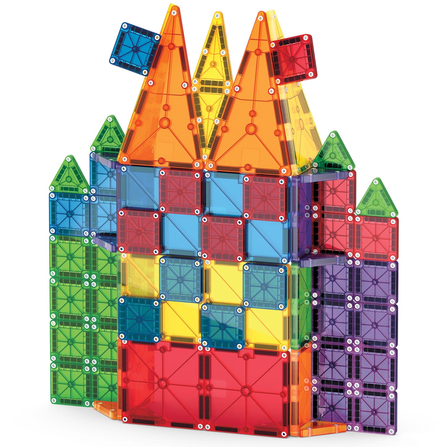 MAGNA-TILES Combo 62-Piece Magnetic Construction Set, The Original Magnetic Building Brand
