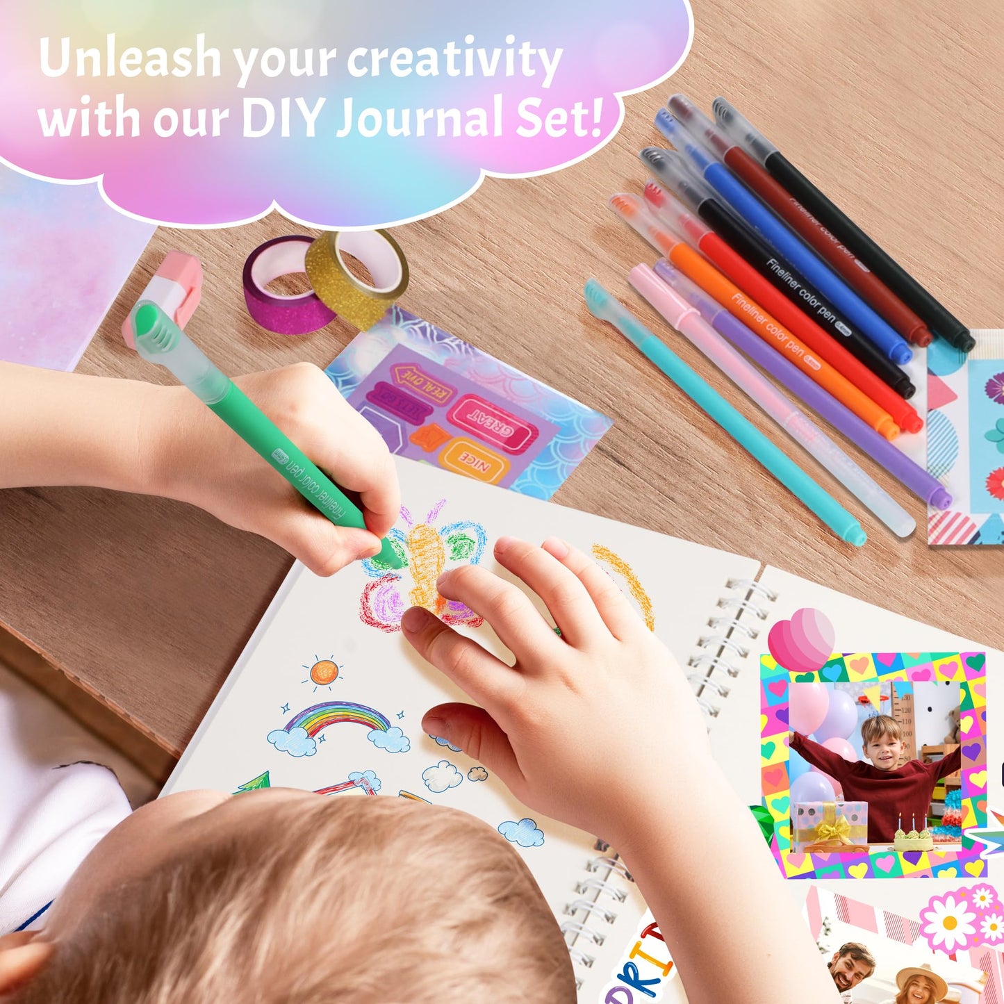 Nsrzua DIY Journal Kit for Girls,Toys for Ages 8-14 and Birthday Gifts for Girls