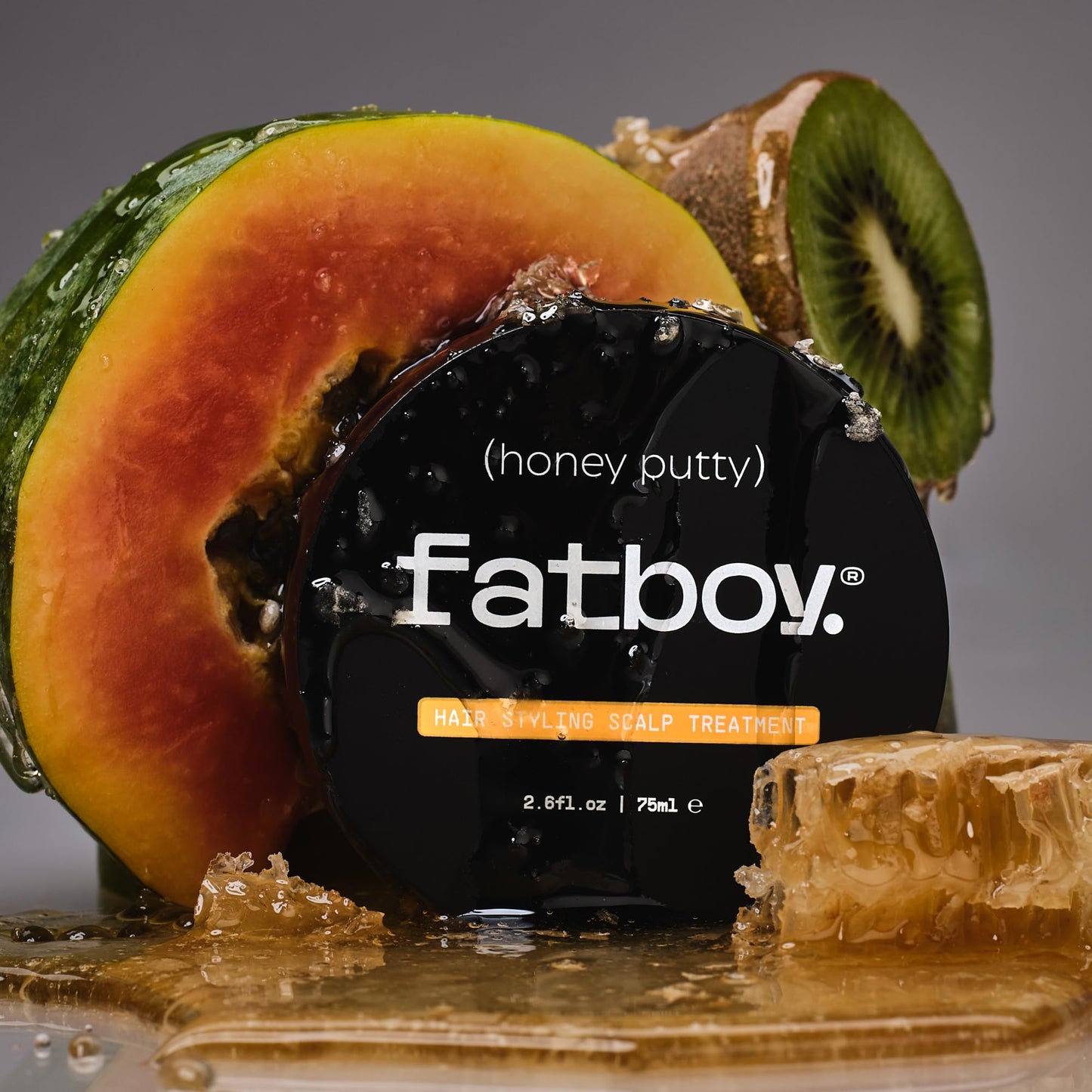 Fatboy Honey Putty, Styling Putty, Leave-In Scalp Treatment, and Hair Nourishment with Manuka Honey and Paw Paw, for Men and Women. Lightweight