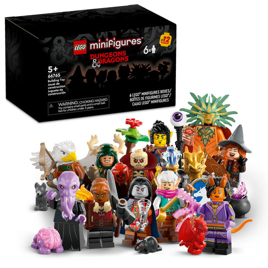 LEGO Minifigures Dungeons & Dragons 6-Pack – Collectible Figures for Kids & Fans, Toy for Boys & Girls Ages 5+, Gift Idea, 66765