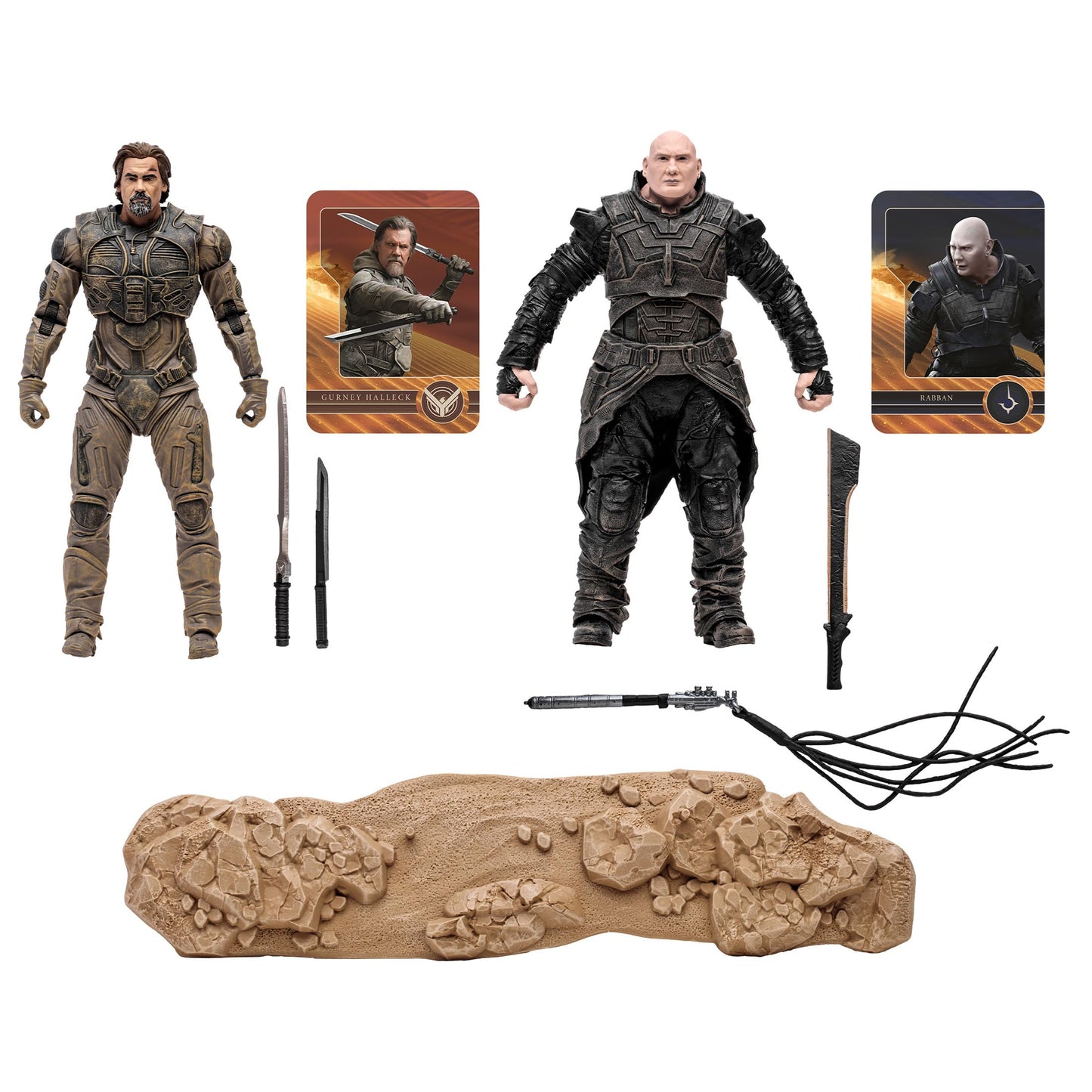 McFarlane Toys - Dune: Part Two Gurney Halleck & Rabban 2pk