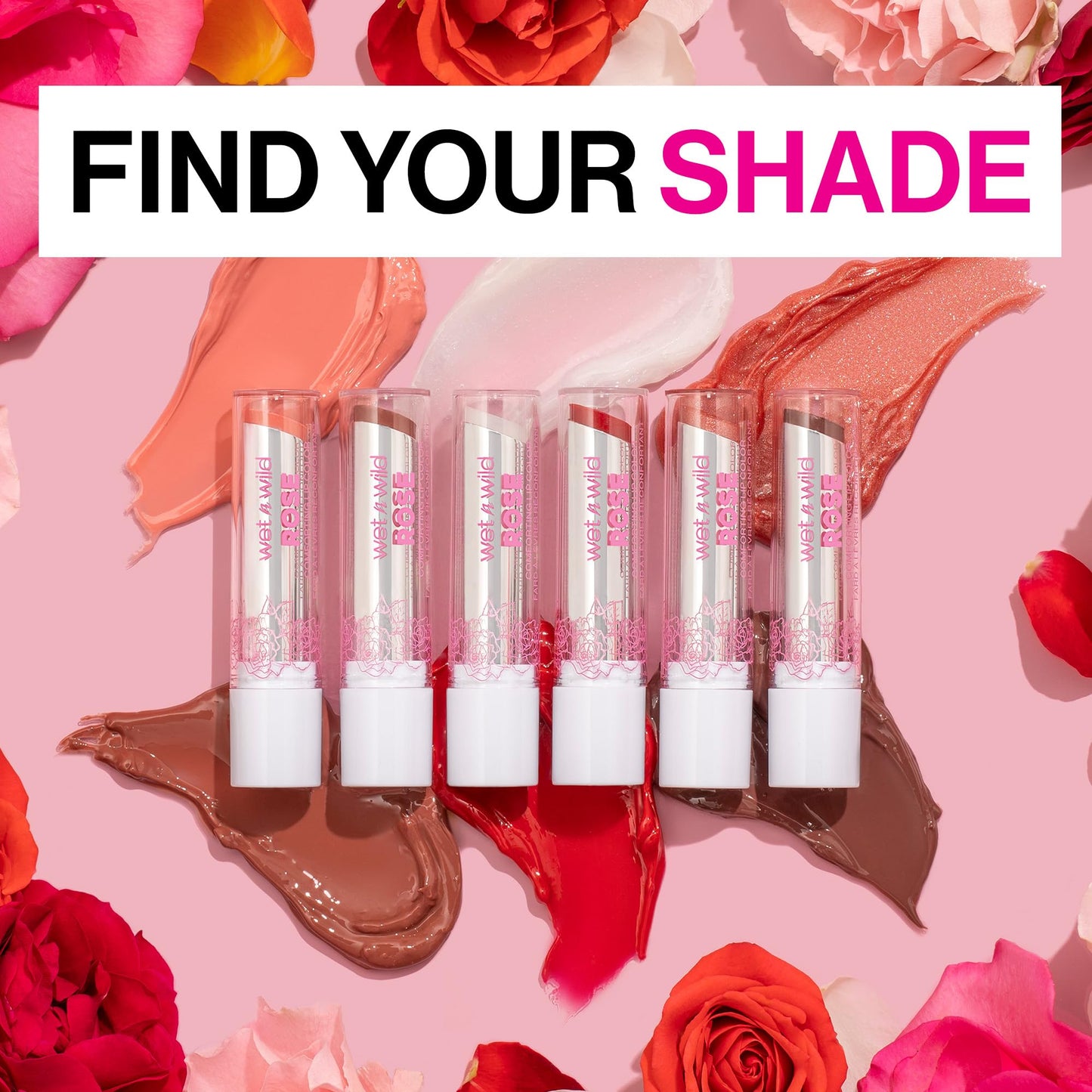 wet n wild Rose Comforting Glossy Natural Lipstick Dark Red Taffy Daddy