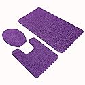 DANIEL'S BATH Purple 3Pc Elite, 21''x31'',20''x20'', 18''x19