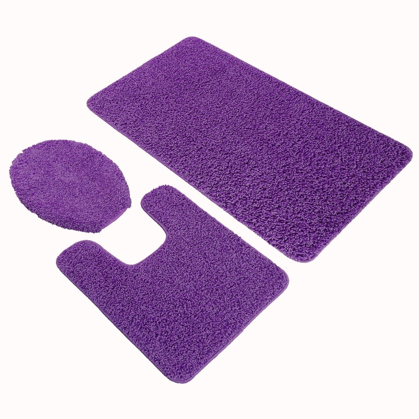 DANIEL'S BATH Purple 3Pc Elite, 21''x31'',20''x20'', 18''x19