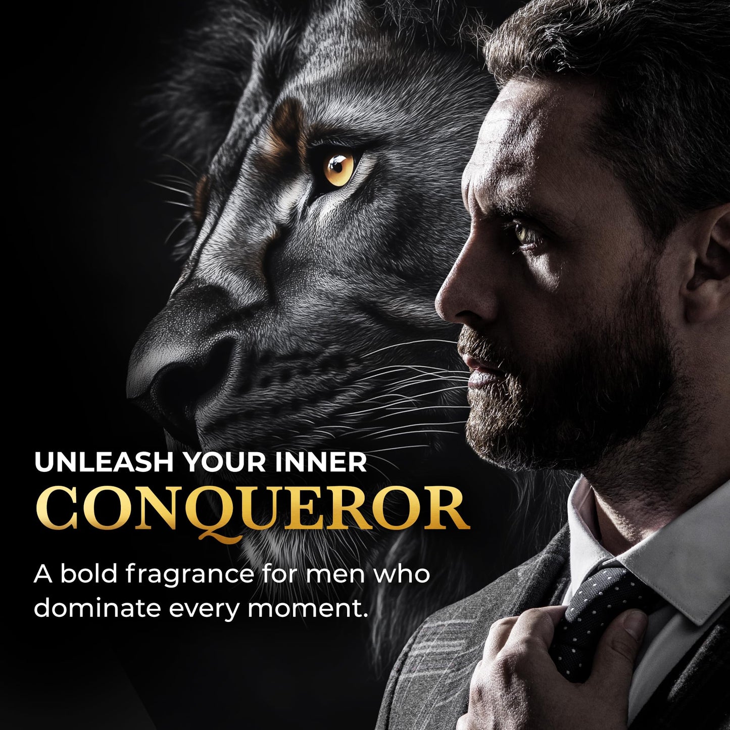 LION OF JUDAH - Set of 3 Travel Size Cologne for Men - Long-Lasting EDP Fragrance Comes in Elegant Lion-Shaped Glass Bottle - Fresh, Masculine & Sweet
