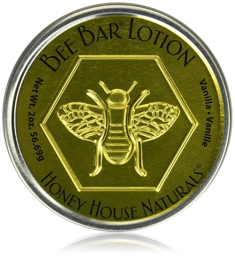 Honey House Naturals Vanilla Bee Bar, Beeswax for Skin, Large, 2 Ounce, 1 Count
