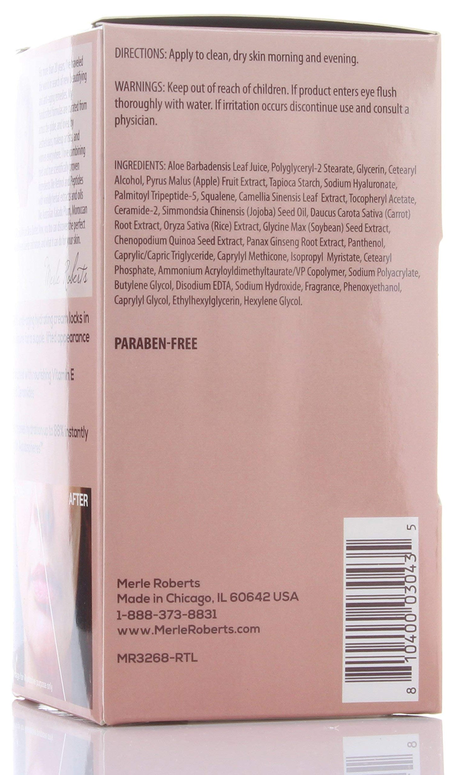 Merle Roberts Day and Night Face Cream with Collagen. Anti-Aging face cream for Wrinkles, Fine Lines, Uneven Skin Tone, and Dry Skin. 1 fl oz (1 Fl Oz