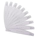 Makartt Nail File: Professional Nail Files, 100/180 Grit Emery Boards for Nails, 10 Pcs Zebra Doubled Sides Coarse Fingernail Filer for Acrylic