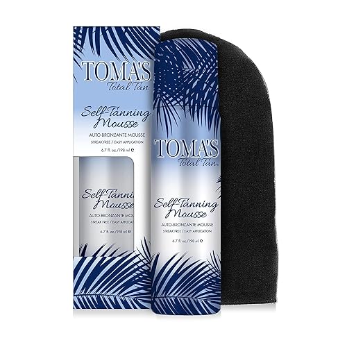 Toma's Total Tan Mousse Instant Sunless Tanner - Whole Body Self-Tanning for Women & Men, Natural Looking Golden Bronze Color Streak-Free Application