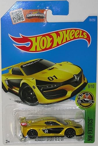 "RENAULT SPORT R.S. 01" Hot Wheels 2016 HW EXOTICS Series Yellow Renault 1:64 Scale Collectible Die Cast Metal Toy Car Model #9/10 on International…