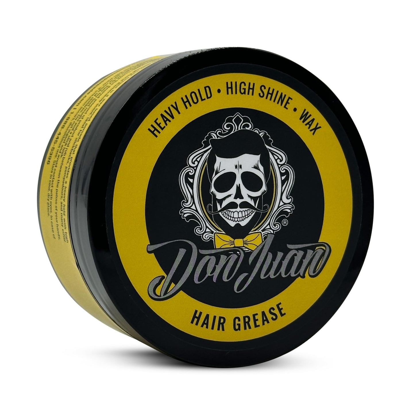 Don Juan Hair Grease Pomade 4 Ounce Jar | Heavy Hold | High Shine | Wax Based | Floral Barbershop Scent